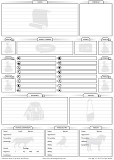 13th Age Sheet v2 Back Preview