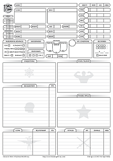 13th Age Sheet v4 Front Preview