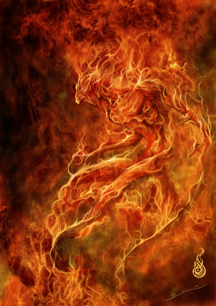 Fire elemental by javi ure